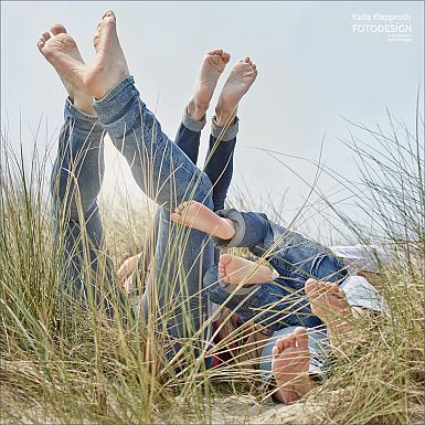 Familienbilder am Strand
